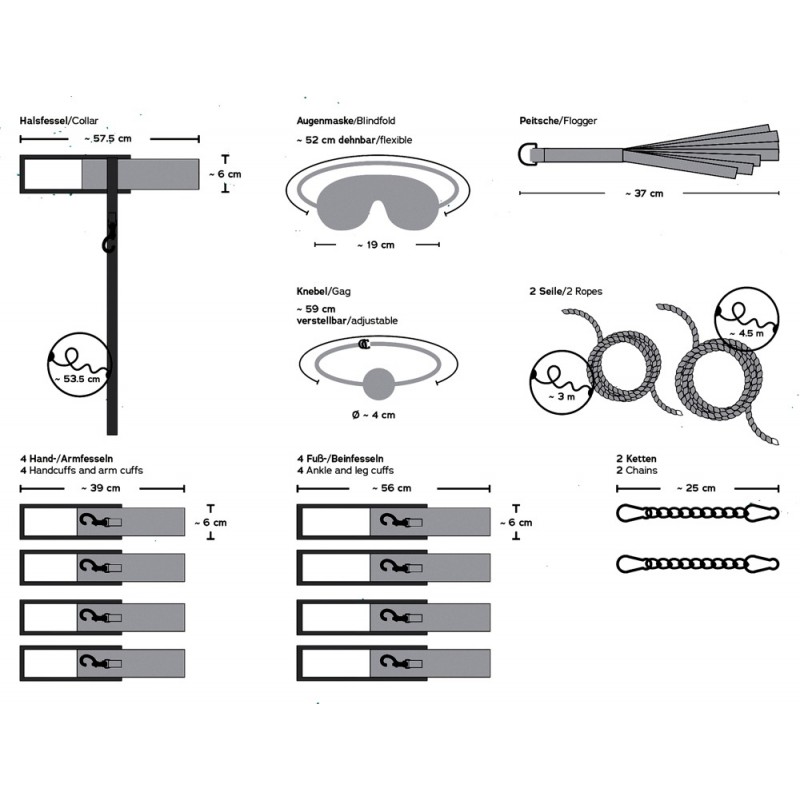 You2Toys Bondage Board 2.0 - hordozható kötöző ágy szett 62472 termék bemutató kép