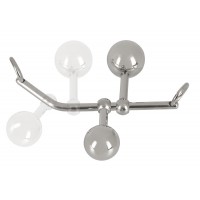 You2Toys Bondage Plugs - fém tágító gömbök (149g) - ezüst 62476 termék bemutató kép