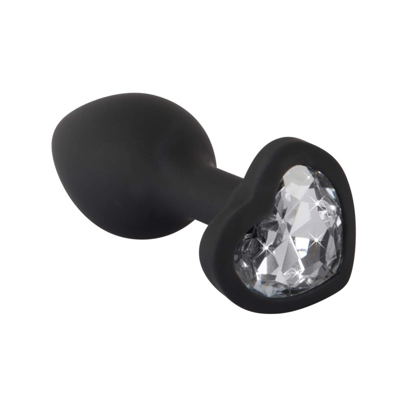 You2Toys Anal Plug - fehér köves anál plug (fekete) 65931 termék bemutató kép