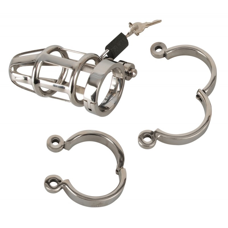 You2Toys - Chastity Cage - fém péniszketrec, lakattal 62219 termék bemutató kép