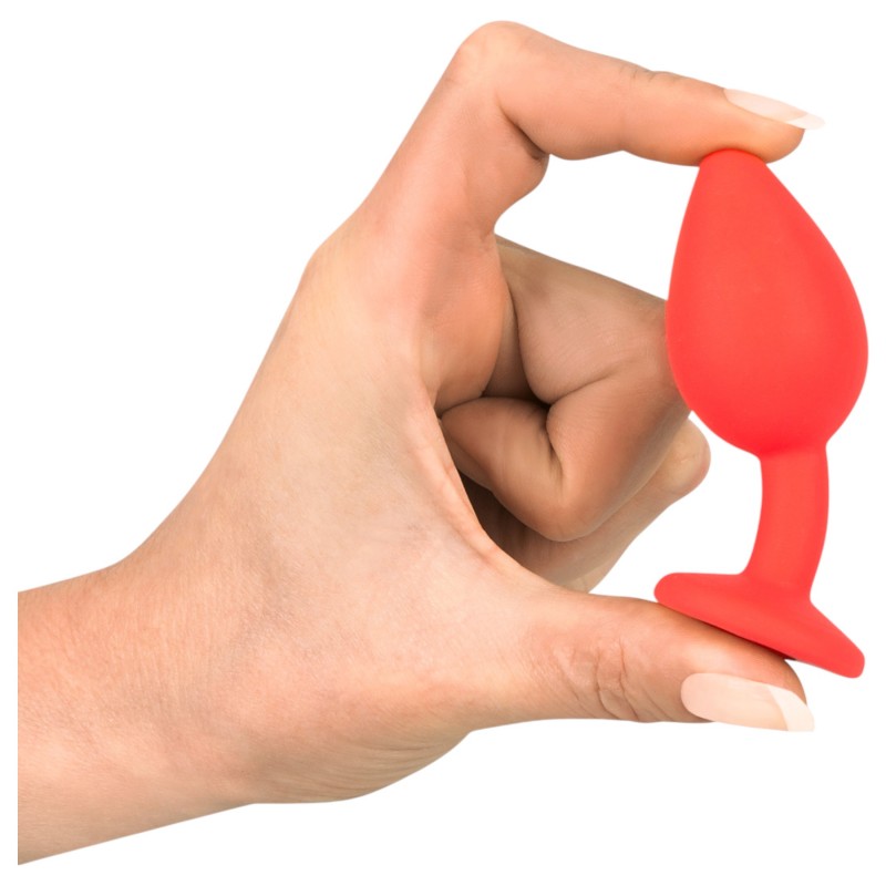 You2Toys - Colorful JOY - szilikon anál plug - kicsi (piros) 136422 termék bemutató kép