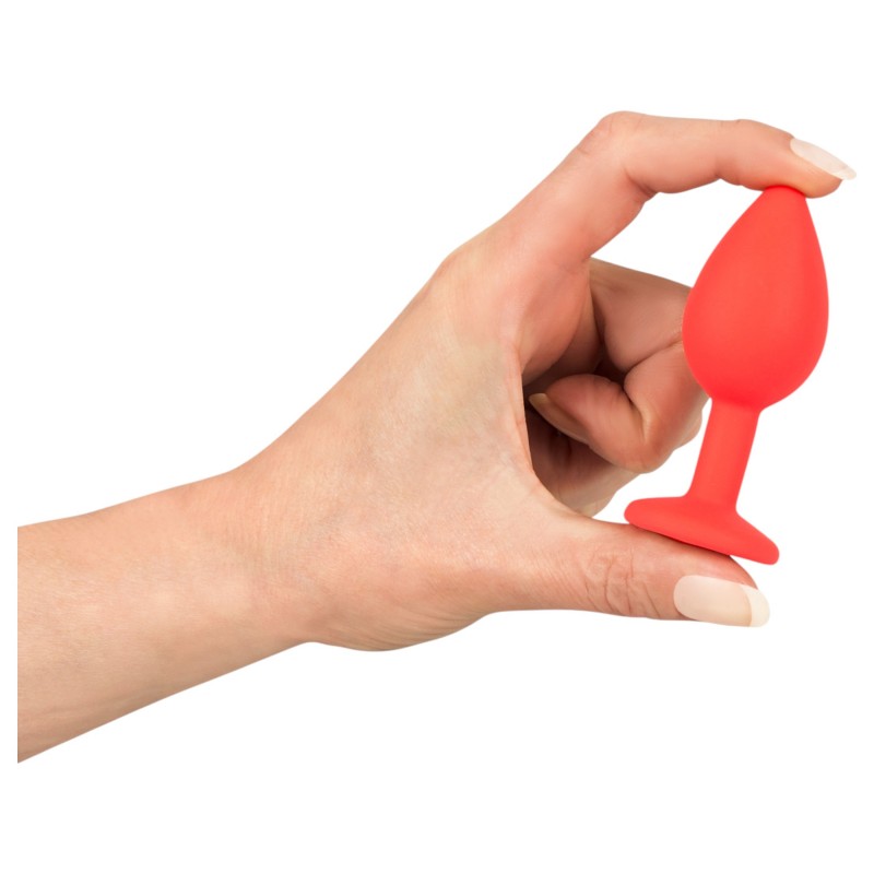 You2Toys - Colorful JOY - szilikon anál plug - kicsi (piros) 136423 termék bemutató kép