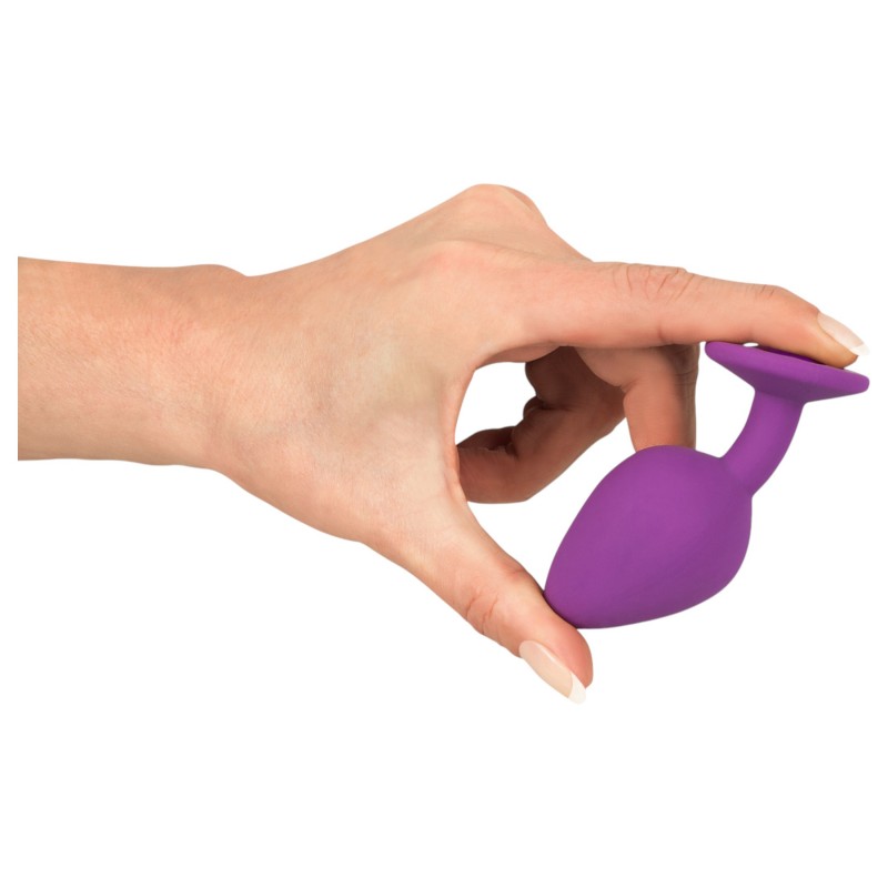 You2Toys - Colorful JOY - szilikon anál plug - közepes (lila) 136428 termék bemutató kép