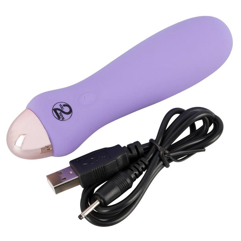 You2Toys - Cuties Mini Purple - akkus, szilikon rúdvibrátor (lila) 136584 termék bemutató kép