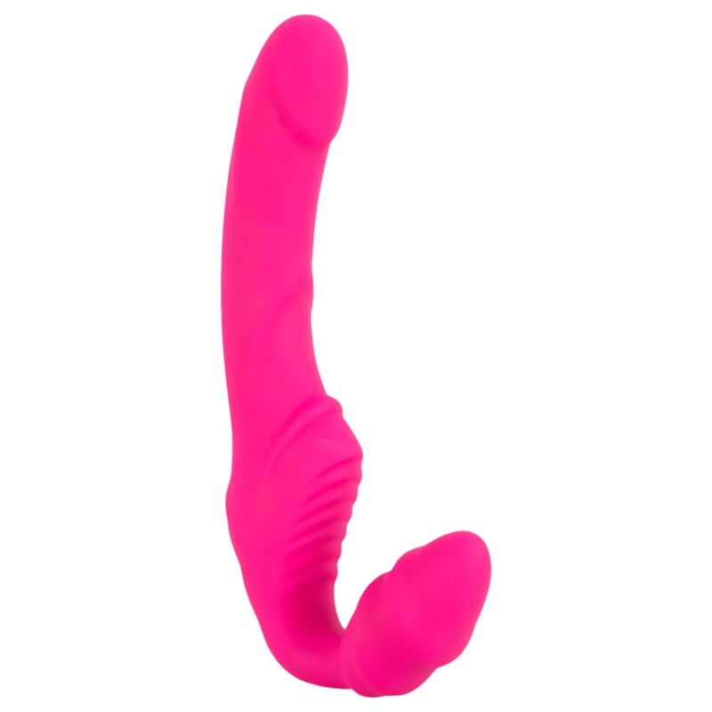 You2Toys Double2Teaser - felcsatolható vibrátor pánt nélkül pároknak (pink) 158047 termék bemutató kép
