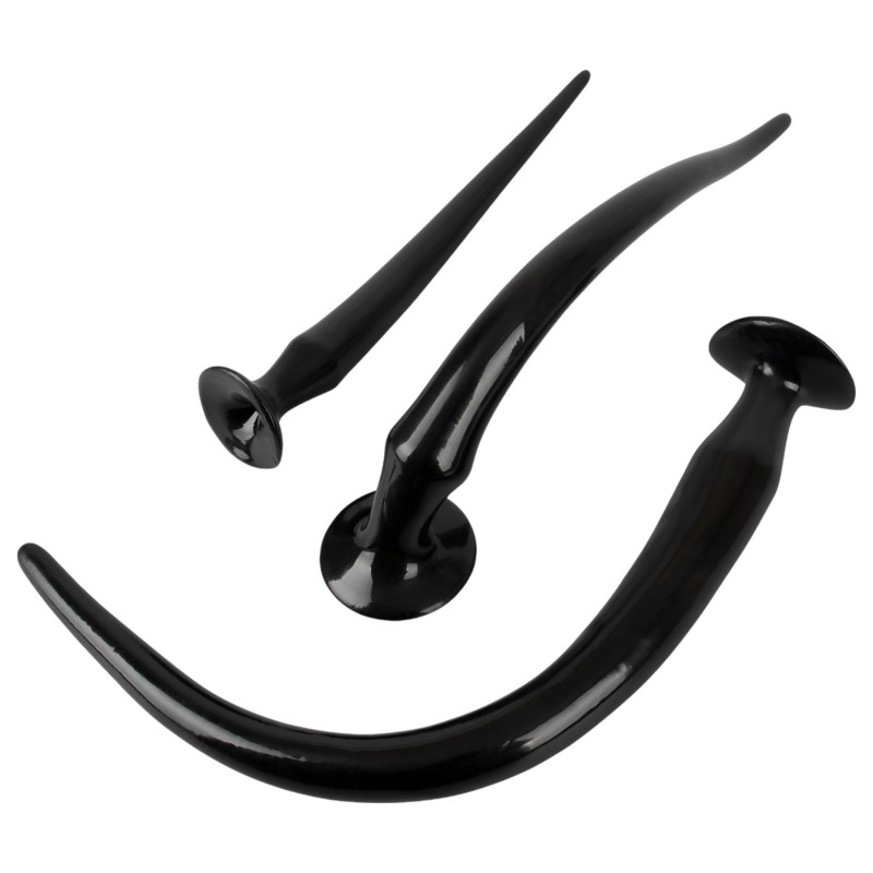 You2Toys - extra hosszú anál plug szett (3 részes) - fekete 103769 termék bemutató kép