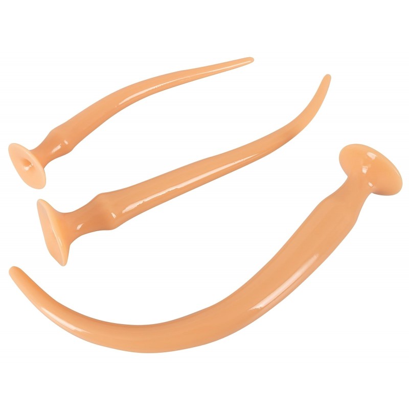 You2Toys - extra hosszú plug dildó szett (3 részes) - natúr 103793 termék bemutató kép