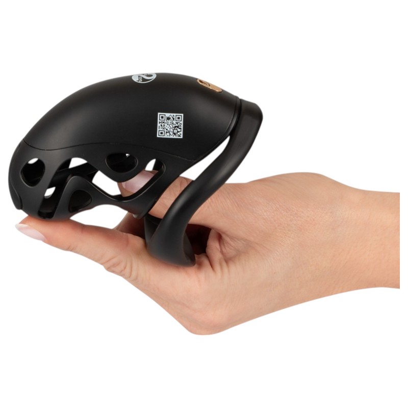 You2Toys - férfi erényöv péniszketrec péniszpluggal (fekete) 163846 termék bemutató kép