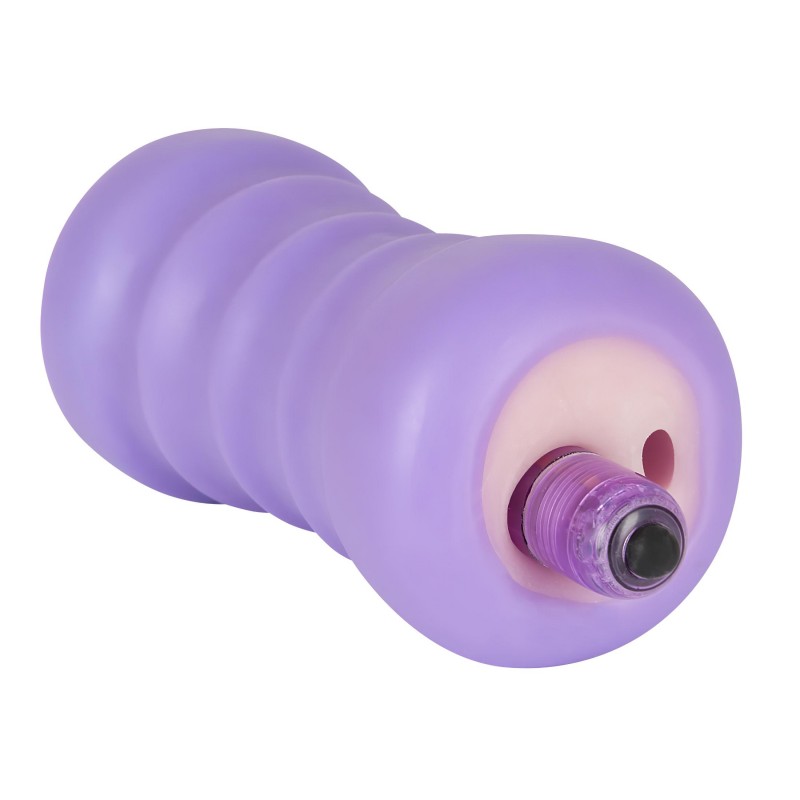 You2Toys Gina - vibrációs maszturbátor műpunci férfiaknak (natúr-lila) 160378 termék bemutató kép