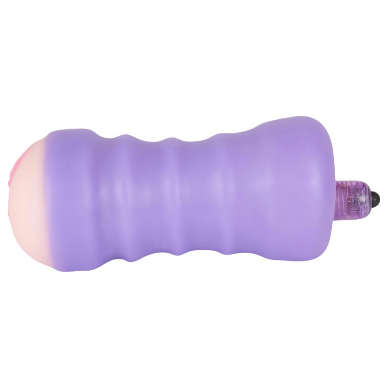 You2Toys Gina - vibrációs maszturbátor műpunci férfiaknak (natúr-lila) 160381 termék bemutató kép