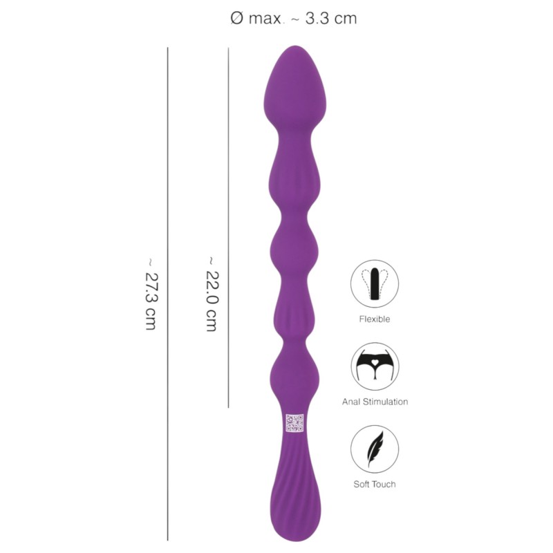 You2Toys - Gömbös, flexibilis anál dildó - (viola) 97343 termék bemutató kép