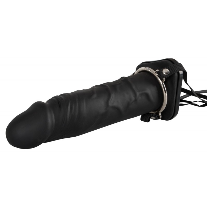 You2Toys - Inflatable Strap-On - üreges, szilikon dildó (fekete) 61965 termék bemutató kép