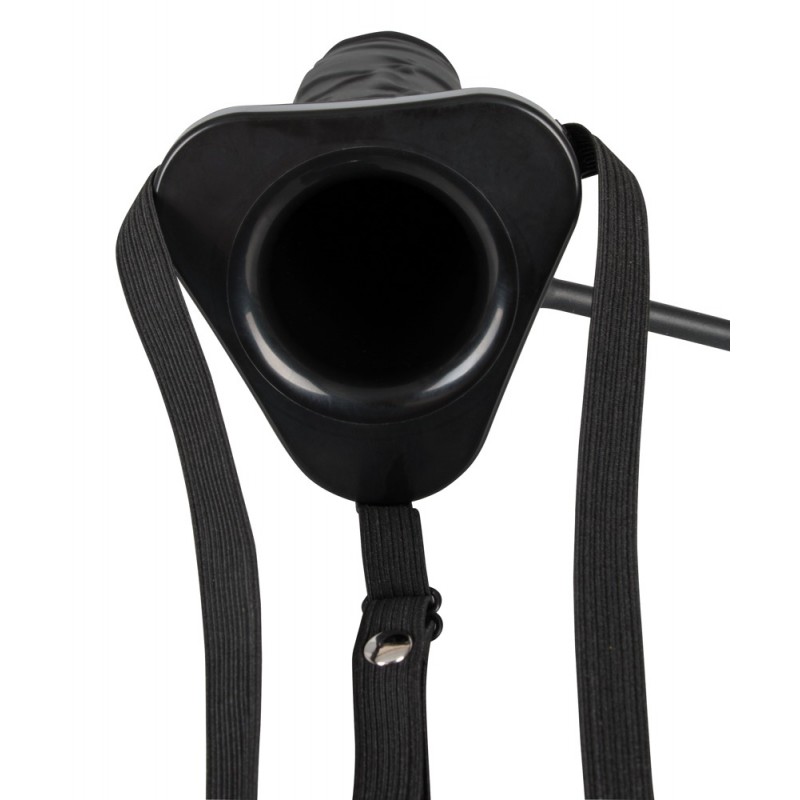 You2Toys - Inflatable Strap-On - üreges, szilikon dildó (fekete) 61966 termék bemutató kép