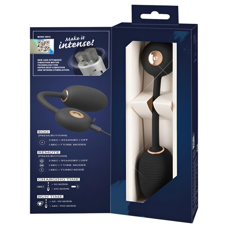You2Toys Intense RC - vibrotojás (fekete) 162891 termék bemutató kép