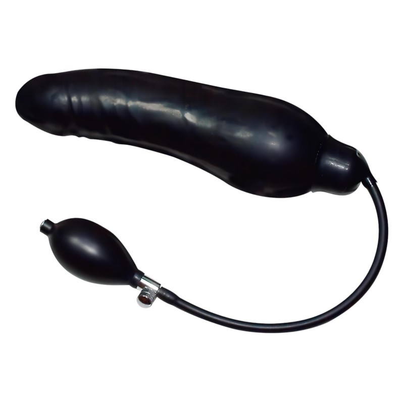 You2Toys - latex pumpálható análtágító - fekete (nagy) 106736 termék bemutató kép