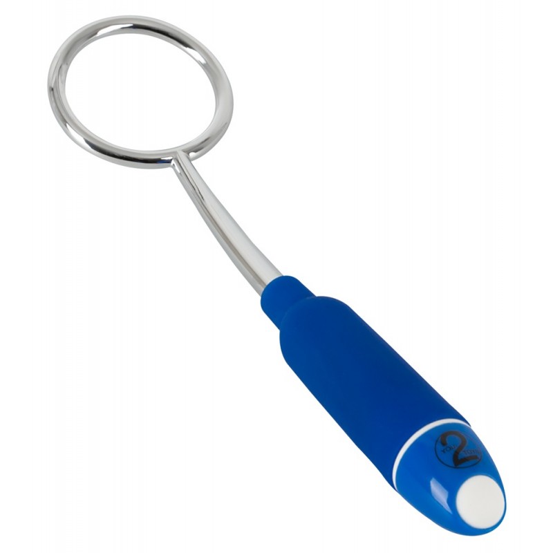 You2Toys Loop - fém makkvibrátor (ezüst-kék) 62530 termék bemutató kép