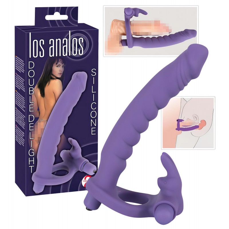 You2Toys Los Analos - 3in1 anál vibrátor pároknak (lila) 161567 termék bemutató kép