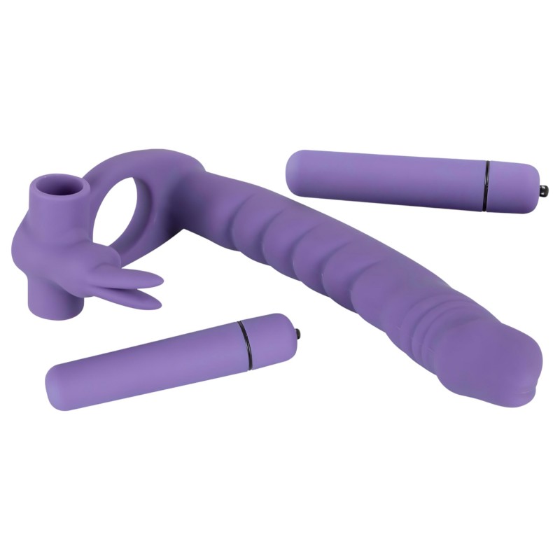 You2Toys Los Analos - 3in1 anál vibrátor pároknak (lila) 161569 termék bemutató kép