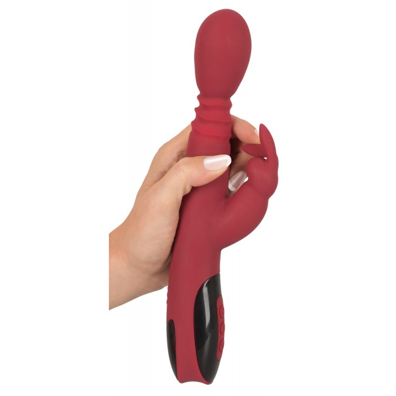 You2Toys Massager - lökő-forgó, melegítő G-pont vibrátor (piros) 61985 termék bemutató kép