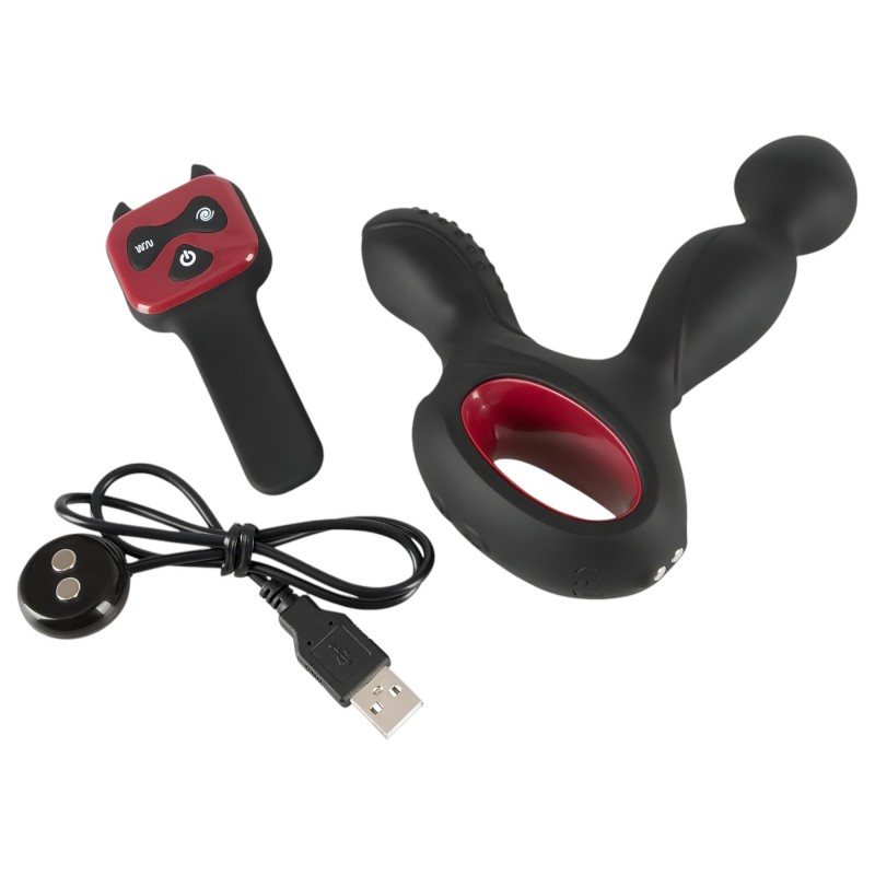 You2Toys Massager - forgó, melegítő prosztata vibrátor (fekete) 100772 termék bemutató kép