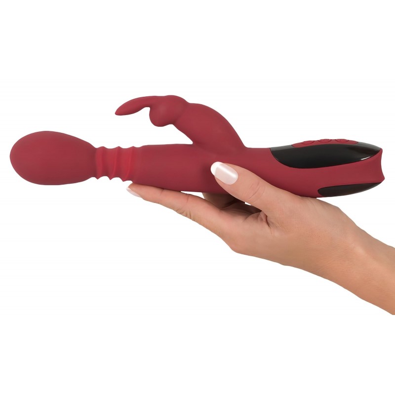 You2Toys Massager - lökő-forgó, melegítő G-pont vibrátor (piros) 108954 termék bemutató kép
