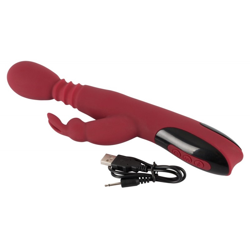 You2Toys Massager - lökő-forgó, melegítő G-pont vibrátor (piros) 80540 termék bemutató kép
