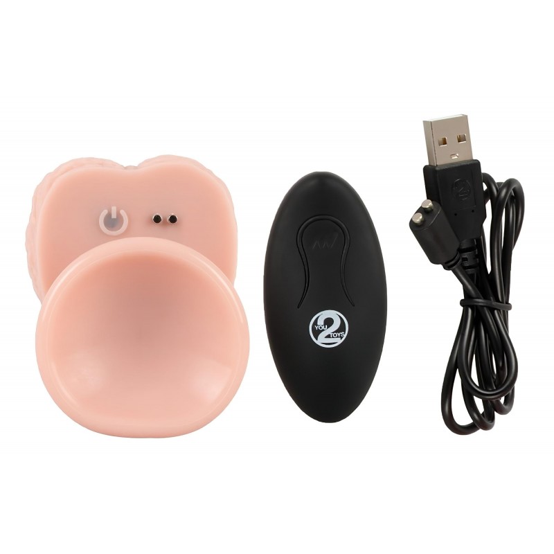 You2Toys - Medical RC - lökő-forgó vibrátor (testszínű) 141501 termék bemutató kép