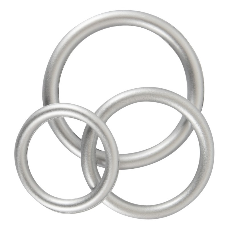 You2Toys Metallic - szilikon péniszgyűrű szett (3db) 63026 termék bemutató kép