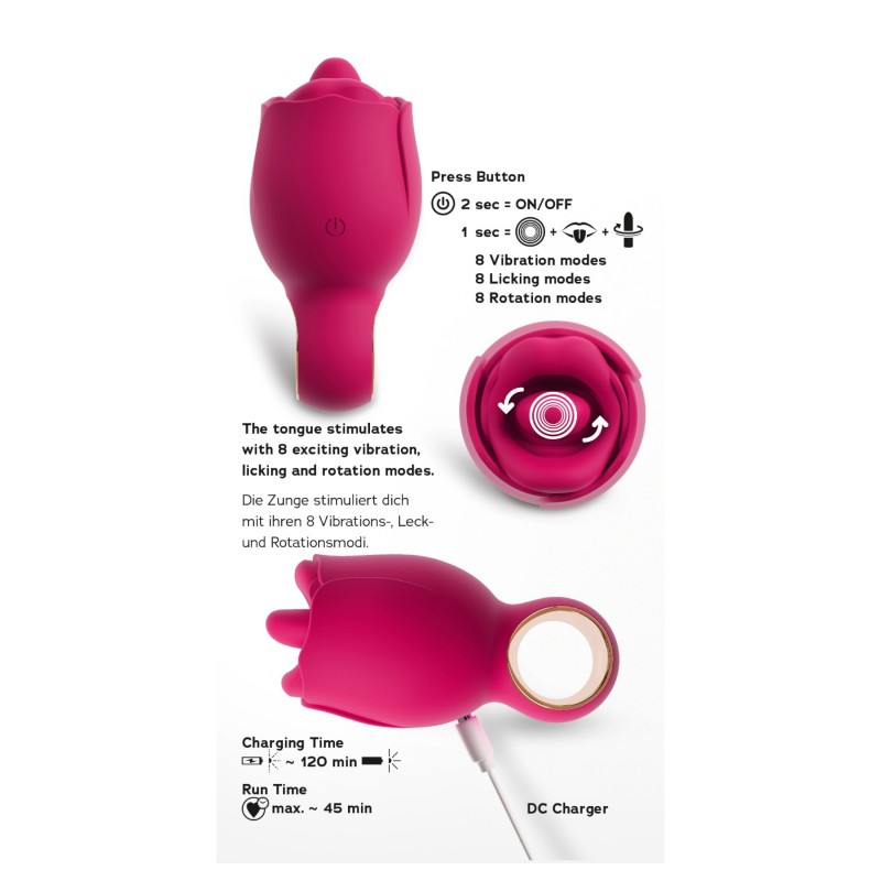 You2Toys Oral Fun - nyelves csiklóizgató (rózsaszín) 152118 termék bemutató kép