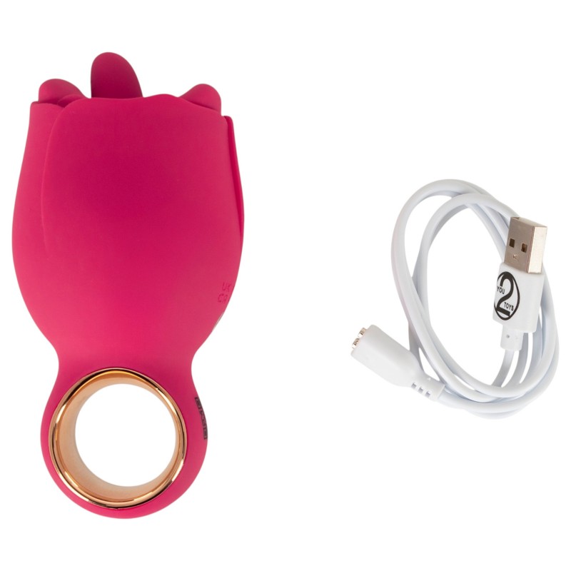 You2Toys Oral Fun - nyelves csiklóizgató vibrátor (rózsaszín) 169157 termék bemutató kép