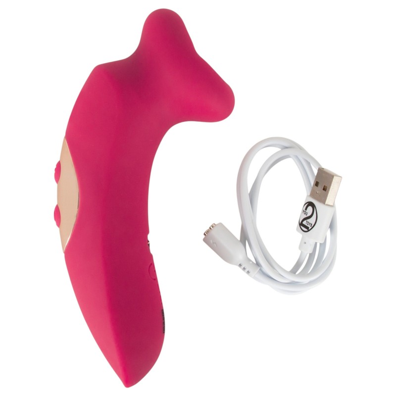 You2Toys Oral Fun - szívó és nyelves csiklóizgató (rózsaszín) 152113 termék bemutató kép