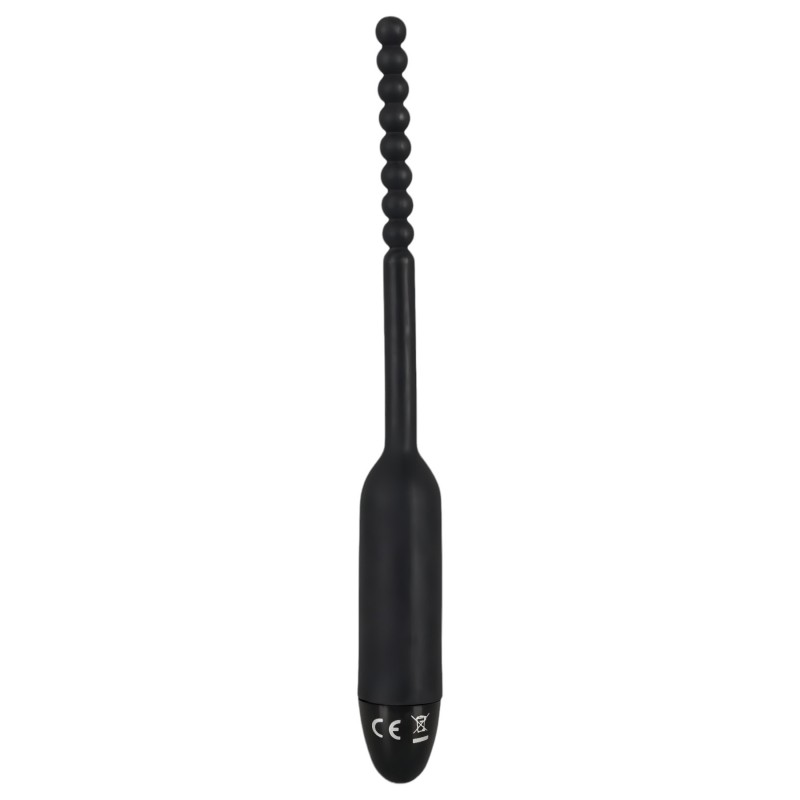 You2Toys Pearl Dilator - fekete gömbös, vibrációs húgycsőtágító dilátor (0,8 cm) 158027 termék bemutató kép
