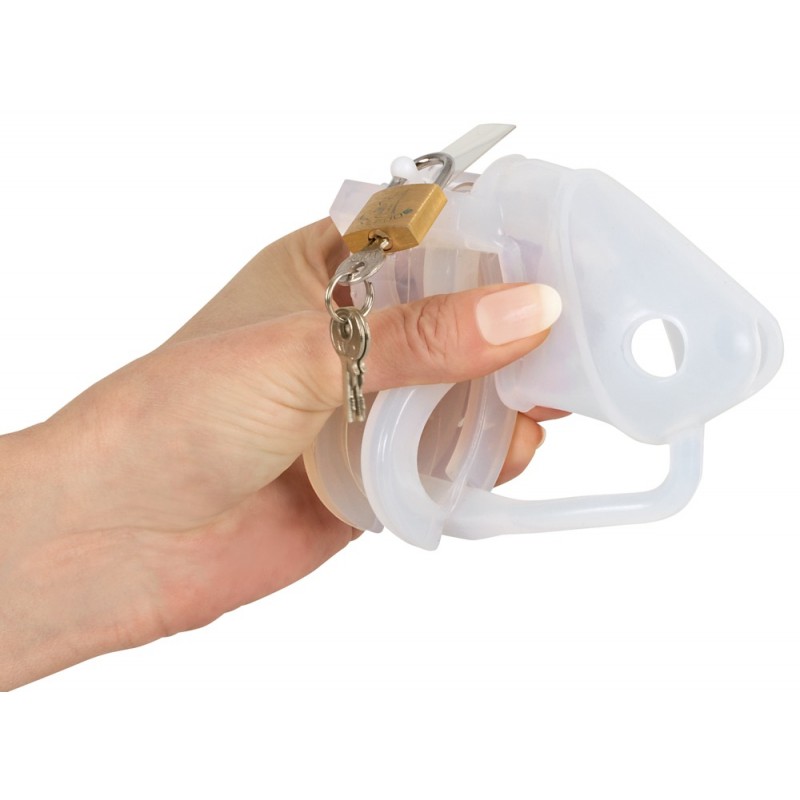 You2Toys - Peniscage - szilikon pénisz ketrec (fehér) 61935 termék bemutató kép