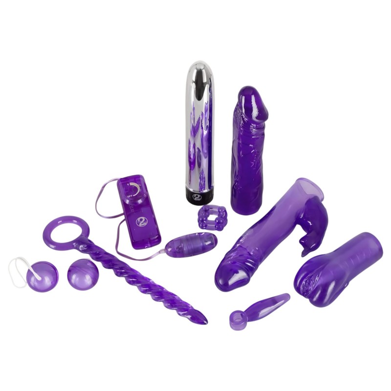 You2Toys Purple Appetizer - lila vibrátoros szexjáték szett (9 részes) 161554 termék bemutató kép