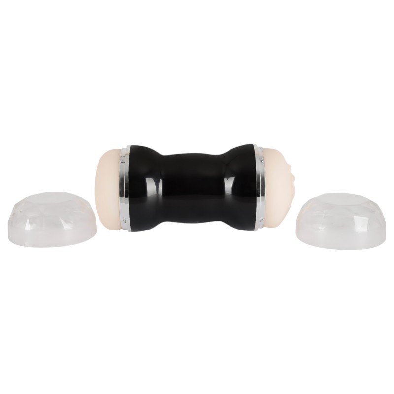 You2Toys - Pussy and Ass - dupla maszturbátor férfiaknak (fekete) 157873 termék bemutató kép