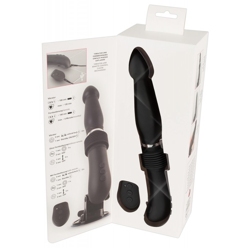 You2Toys - RC Fucking Machine - akkus lökő vibrátor (fekete) 46509 termék bemutató kép