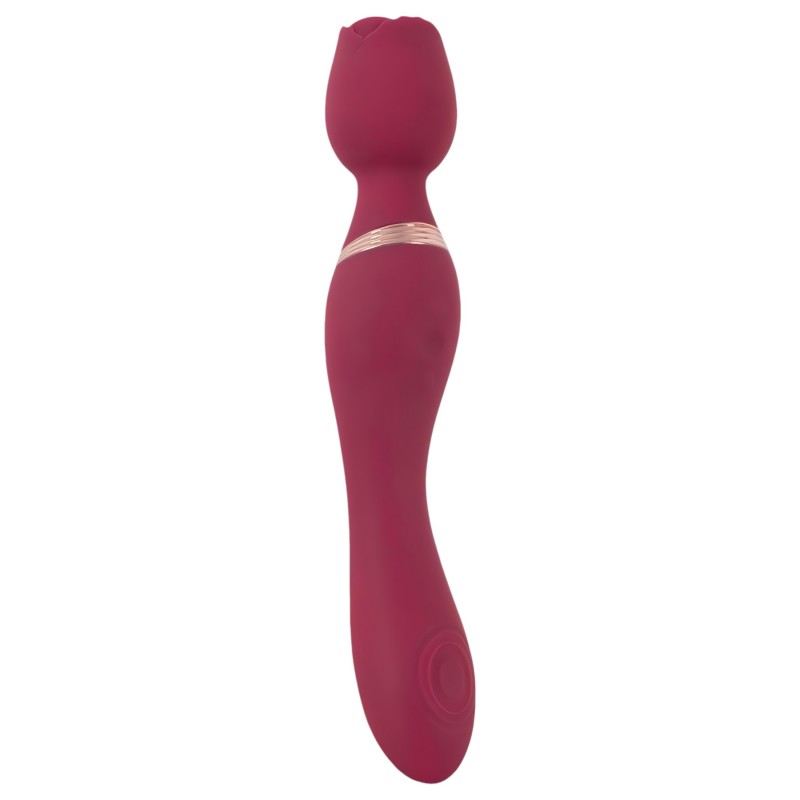 You2Toys Rosenrot - akkus rózsaszál masszírozó vibrátor (piros) 111300 termék bemutató kép
