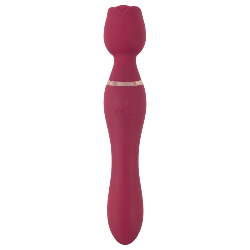 You2Toys Rosenrot - akkus rózsaszál masszírozó vibrátor (piros) 111301 termék bemutató kép