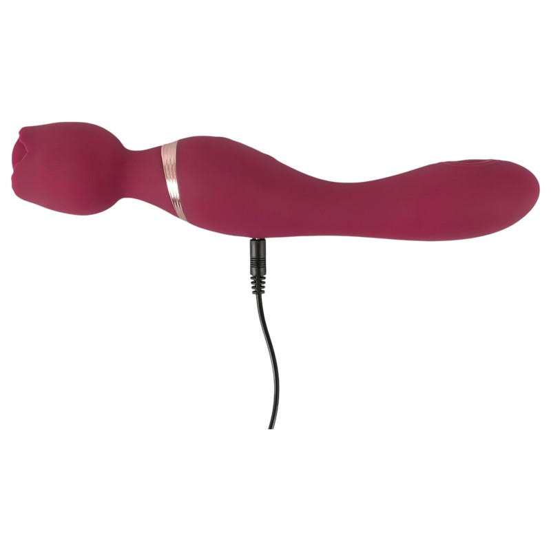 You2Toys Rosenrot - akkus rózsaszál masszírozó vibrátor (piros) 111304 termék bemutató kép