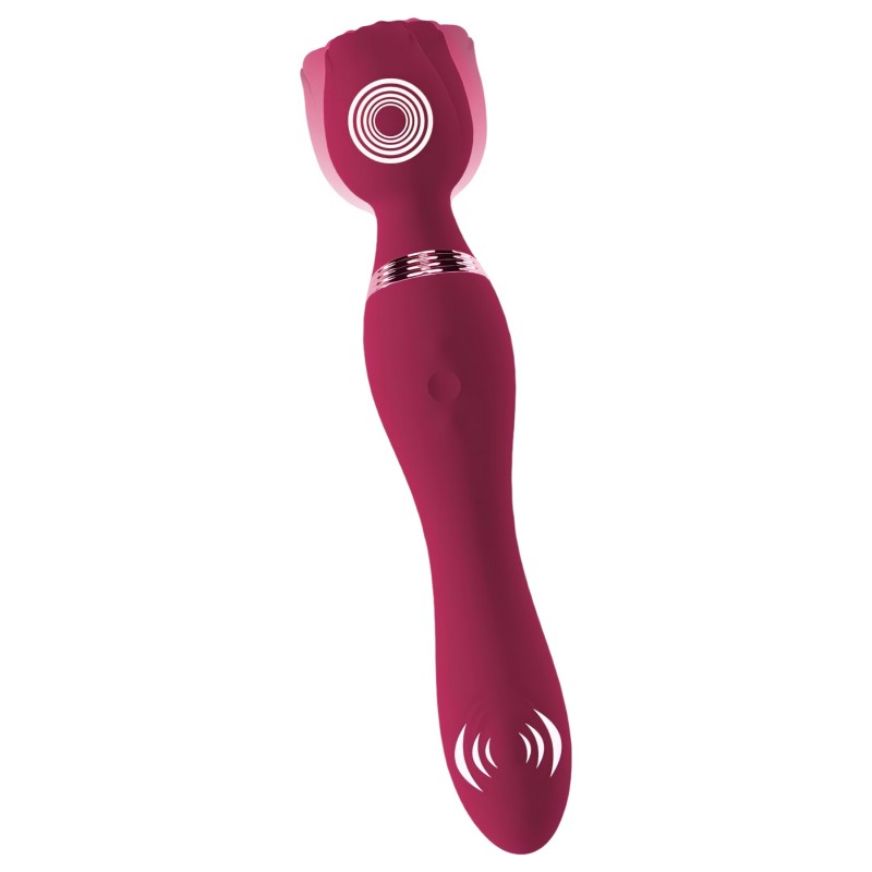 You2Toys Rosenrot - akkus rózsaszál masszírozó vibrátor (piros) 111305 termék bemutató kép
