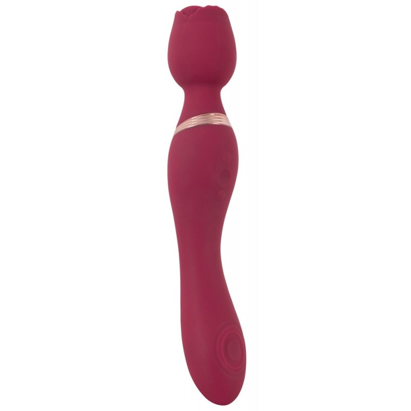 You2Toys Rosenrot - akkus rózsaszál masszírozó vibrátor (piros) 86761 termék bemutató kép