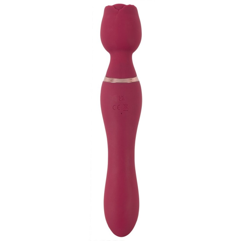 You2Toys Rosenrot - akkus rózsaszál masszírozó vibrátor (piros) 86762 termék bemutató kép