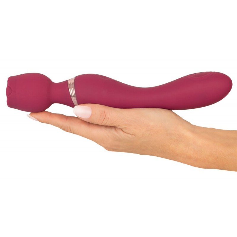 You2Toys Rosenrot - akkus rózsaszál masszírozó vibrátor (piros) 86764 termék bemutató kép
