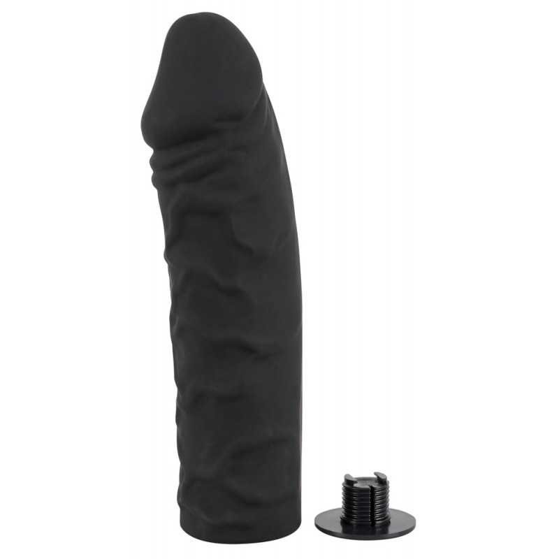 You2Toys - Silicone Strap-On - felcsatolható dildó (fekete) 61542 termék bemutató kép