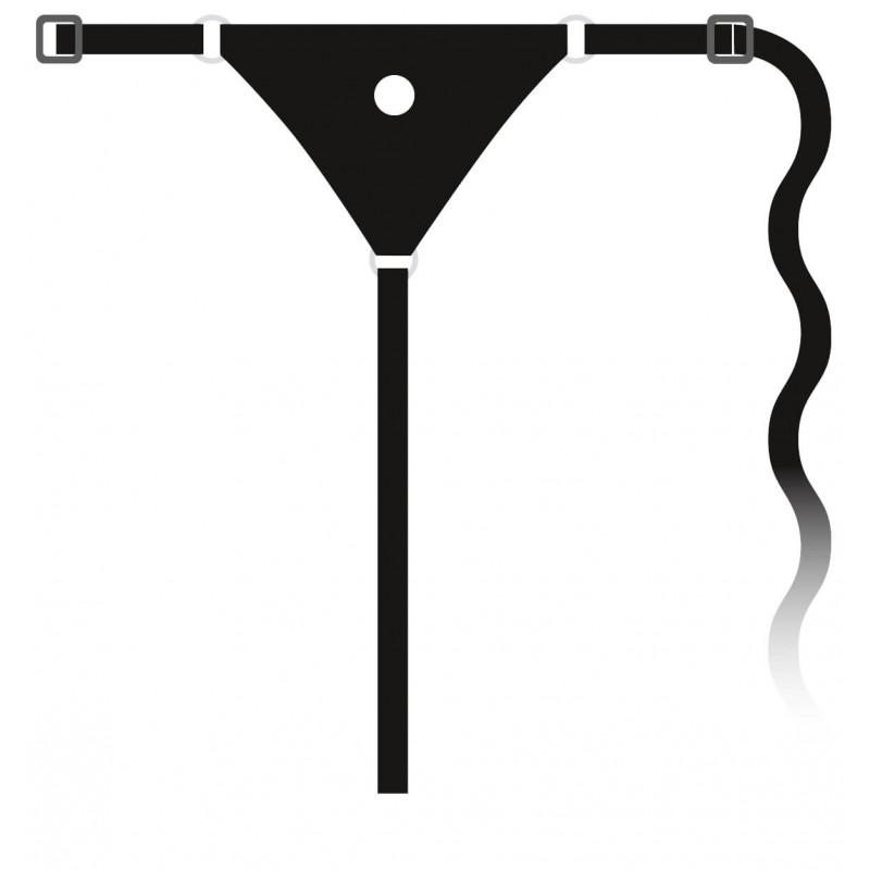 You2Toys - Silicone Strap-On - felcsatolható dildó (fekete) 61545 termék bemutató kép