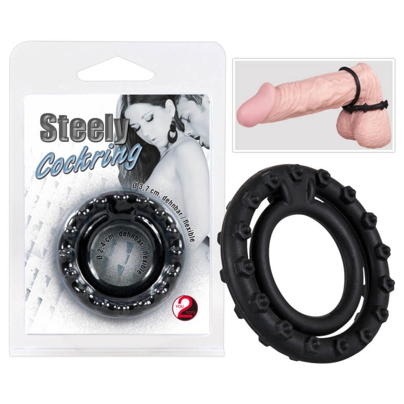 You2Toys - Steely pénisz-heregyűrű egyben 60930 termék bemutató kép