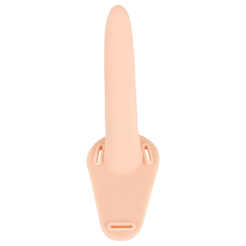 You2Toys - Strap-On - akkus, felcsatolható vibrátor (testszínű) 141355 termék bemutató kép