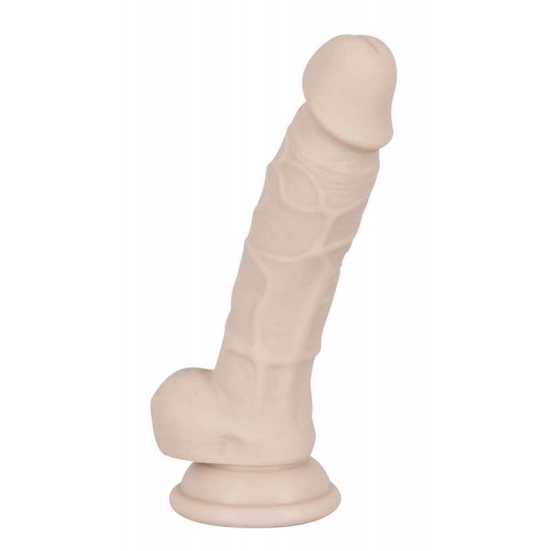 You2Toys - Szilikon tapadókorongos dildó - közepes (natúr) 61429 termék bemutató kép