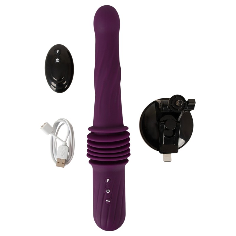 You2Toys - távirányítós melegítős lökő vibrátor (lila) 152162 termék bemutató kép