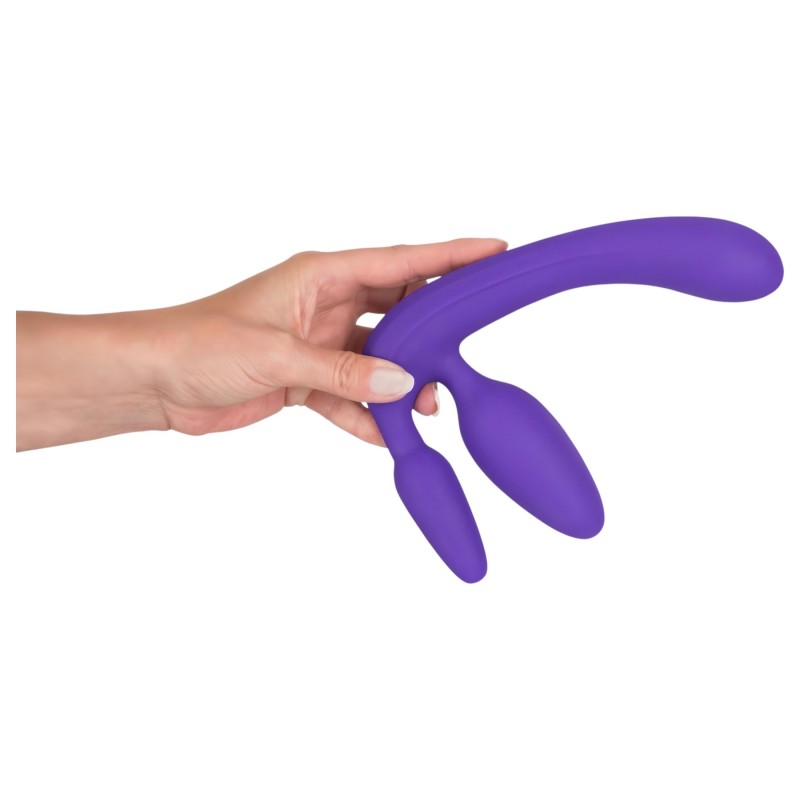 You2Toys - Tripla, felcsatolható dildó tartópánt nélkül (lila) 135705 termék bemutató kép